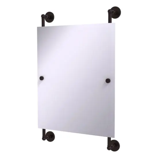 Prestige Skyline Collection Rectangular Frameless Rail Mounted Mirror - P1000-27-92-Abz {1}