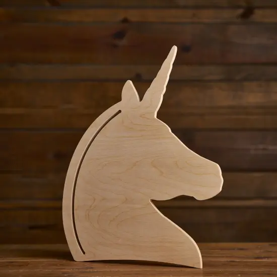 17 in. Unfinished Fiber Art Unicorn {1}