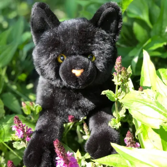 Soft and Cuddly Floppy Black Cat Toy - Perfect for Kids Ages 3 and Up {1}