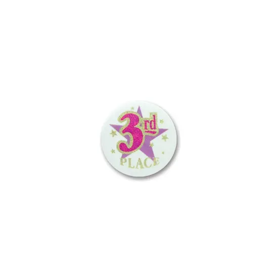 3rd Place Satin Button (Pack of 6) {1}