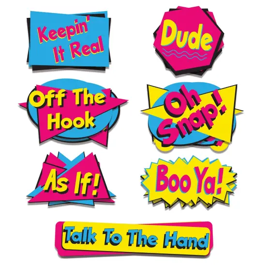 90S Phrase Cutouts, (Pack Of 12) {1}
