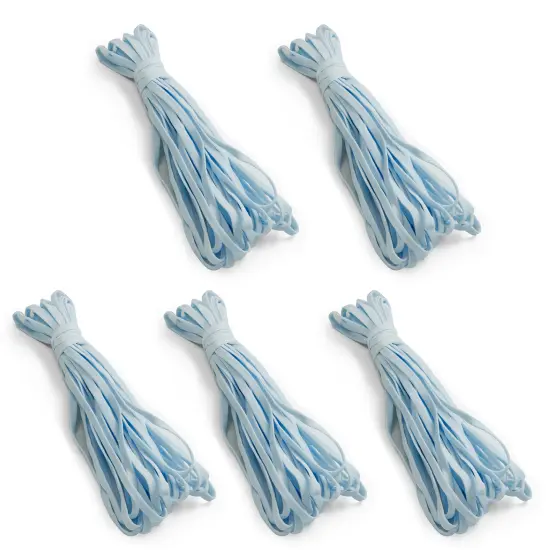 50 Yards of 1/4" Ultra Soft Knit Elastic Band Baby Blue {1}