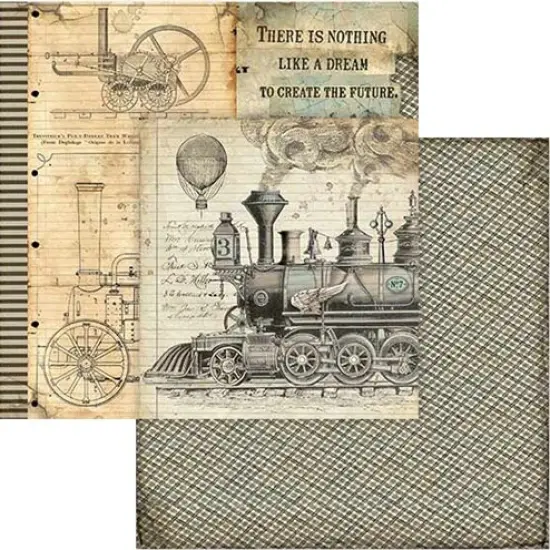 Stamperia Double-Sided Paper Pad 8"X8" 10/Pkg-Voyages Fantastiques, 10 Designs/1 Each {4}