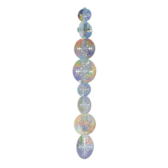 3-D Prismatic Snowflake Gleam 'N Garland (Pack of 12) {1}