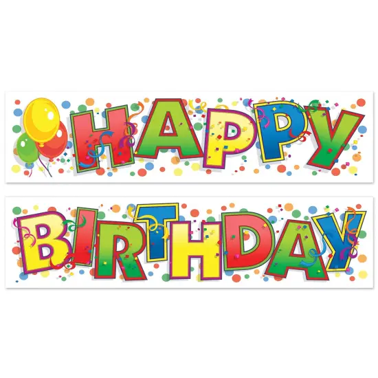 Happy Birthday Banner (Pack of 12) {1}
