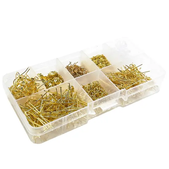 Jewelry Findings Kit of 10 Gold Plated Items {1}