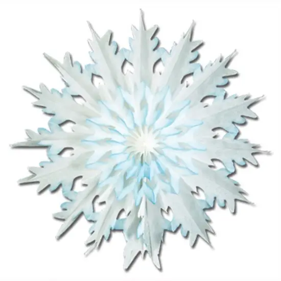 Dip-Dyed Snowflake (Pack Of 12) {1}