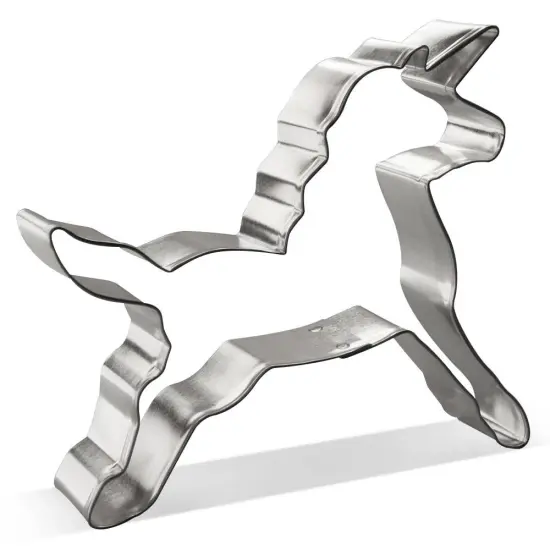 Unicorn Body Cookie Cutter 5.25 in B1556, CookieCutter.com, Tin Plated Steel, Handmade in the USA {1}