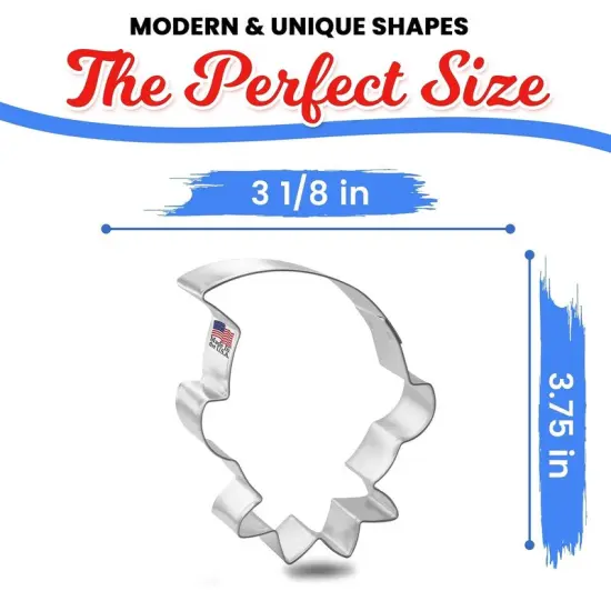 Elf Face Cookie Cutter 3.75 in, CookieCutter.com, Tin Plated Steel, Handmade in the USA {2}