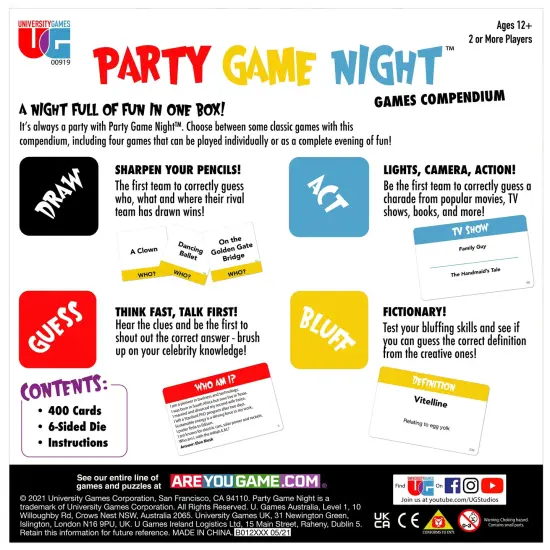 University Games Party Game Night {4}