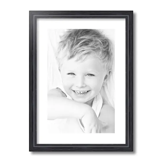 ArtToFrames 15x21" Matted Picture Frame with 11x17" Single Mat Photo Opening Framed in 1.25" Black and 2" Mat (FWM-4083-15x21) {4}
