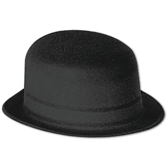 Black Velour Derby (Pack of 24) {1}