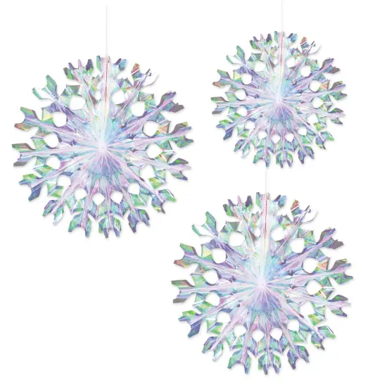 Iridescent Fans, (Pack Of 6) {1}