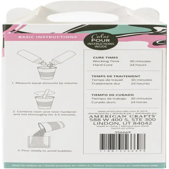 American Crafts Color Pour Resin & Hardener 2/Pkg-8oz Each {4}