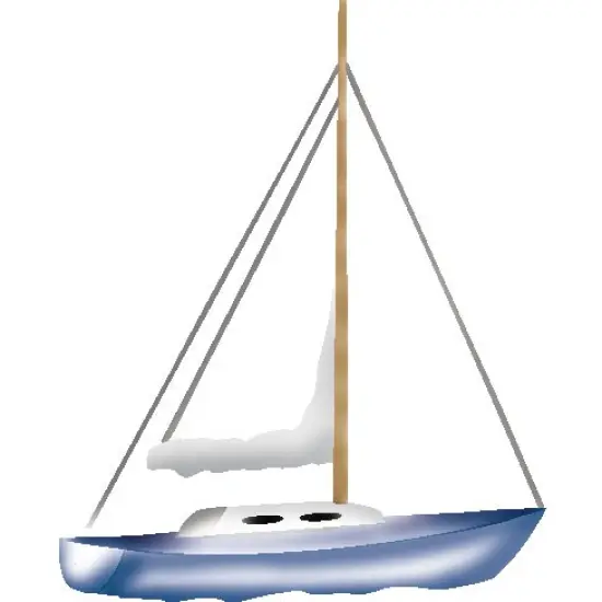 Single Sailboat Wall Stencil | 2718 by Designer Stencils | Outdoor Stencils | {2}