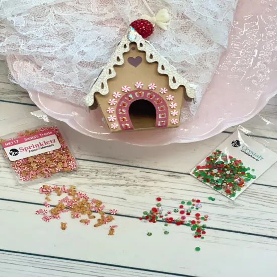 Buttons Galore Colorful Polymer Clay Embellishments for Craft Scrapbooks Cardmaking (Santa's Treats, 1,800 Pieces - 36 Grams) {5}