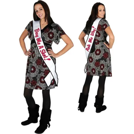Buy Me A Shot! Ask Me Why! Satin Sash (Pack of 6) {1}