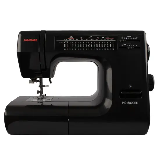 Janome HD5000BE Black Edition Heavy Duty Mechanical Sewing Machine {1}