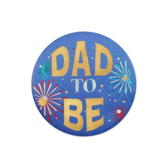 Dad To Be Satin Button (Pack of 6) {1}
