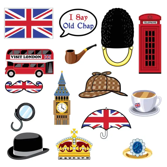 British Photo Fun Signs (Pack of 12) {1}
