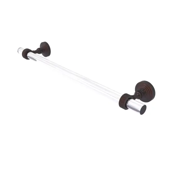 Pacific Grove Collection 30 Inch Towel Bar With Groovy Accents - Venetian Bronze {1}