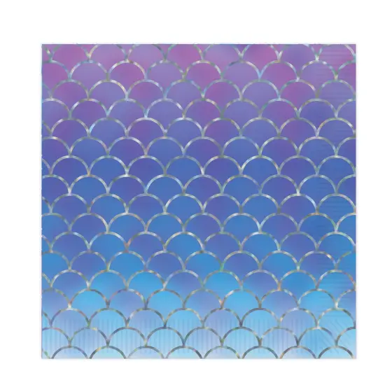 Mermaid Scales Luncheon Napkins, (Pack Of 12) {1}