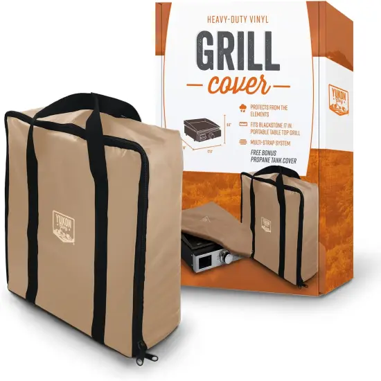 Yukon Glory 17" Griddle Cover and Carrier TAN {1}