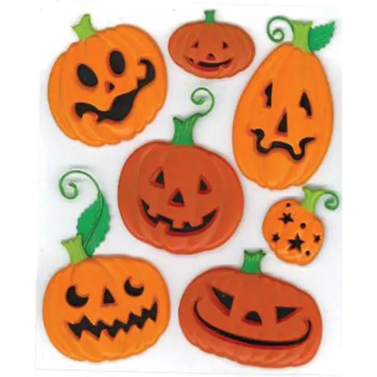 Jolee's Boutique Funny Pumpkins Dimensional Stickers {1}