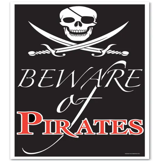Beware Of Pirates Door Cover (Pack of 12) {1}