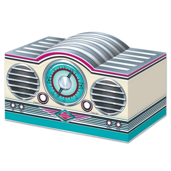 3-D Rock & Roll Radio Centerpiece, (Pack Of 12) {1}