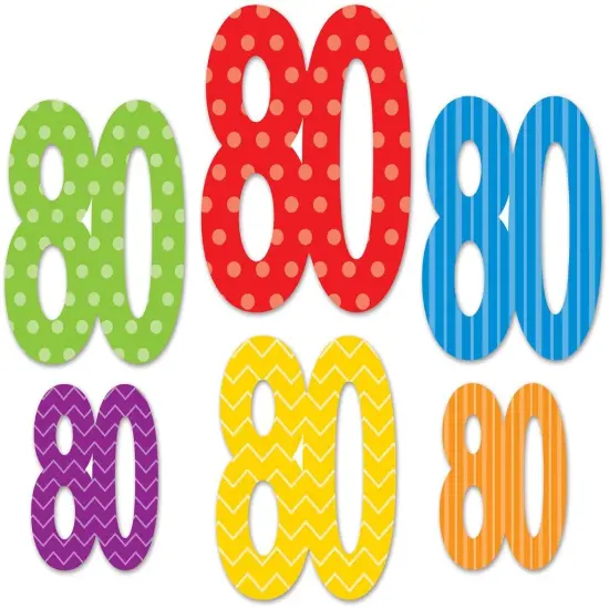 80Cutouts (Pack of 12) {1}