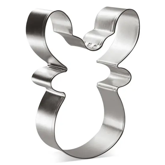 Reindeer Face Cookie Cutter 3.75 in B1582, CookieCutter.com, Tin Plated Steel, Handmade in the USA {1}