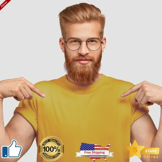 Short Sleeve Crewneck T-Shirts For Adult | RADYAN&reg; Mustard {1}