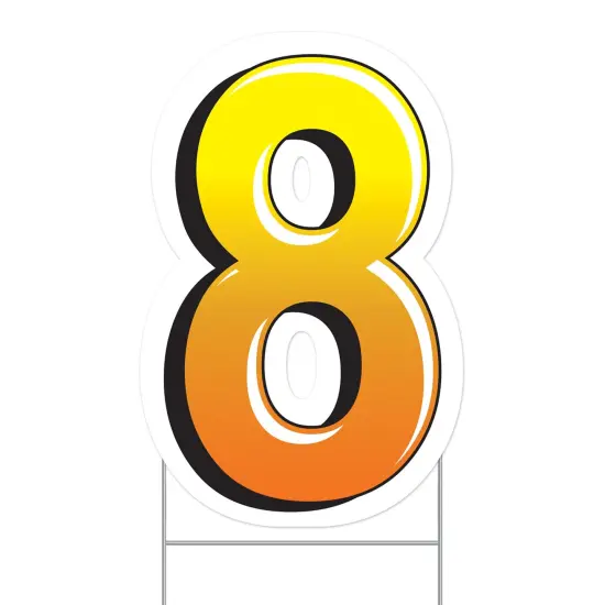 Plastic8Yard Sign, (Pack Of 3) {1}