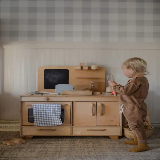 Pretend Play Kitchen, Playroom Furniture for Children, Christmas Baby Gift, Wood Kitchen Play Montessori {5}