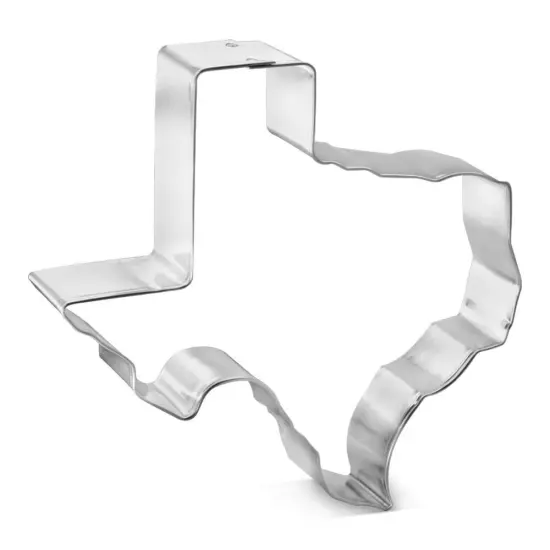 Texas Cookie Cutter 4.75 in, CookieCutter.com, Tin Plated Steel, Handmade in the USA {1}