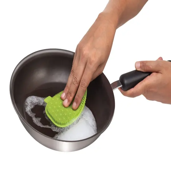 Joie Scratch-Free Antibacterial Odor-Free Flexible Silicone Kitchen Dish Scrubbie 1-pack {3}