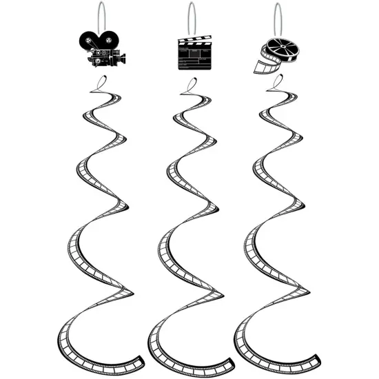 Printed Filmstrip Whirls (Pack of 6) {1}