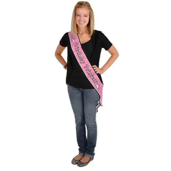 Birthday Princess Satin Sash (Pack of 6) {1}
