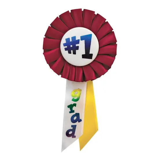 #1 Grad Rosette (Pack of 6) {1}