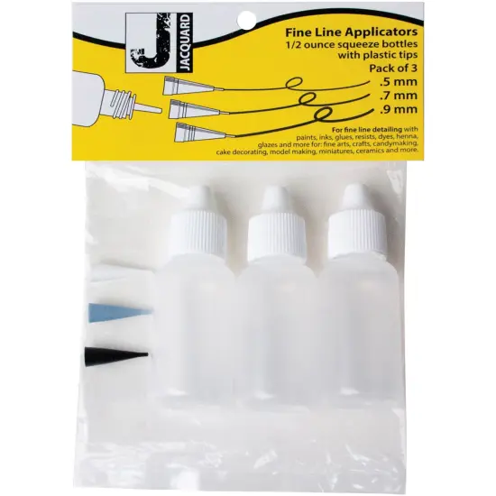 Jacquard Fine Line Applicators W/Plastic Tips 3/Pkg {1}