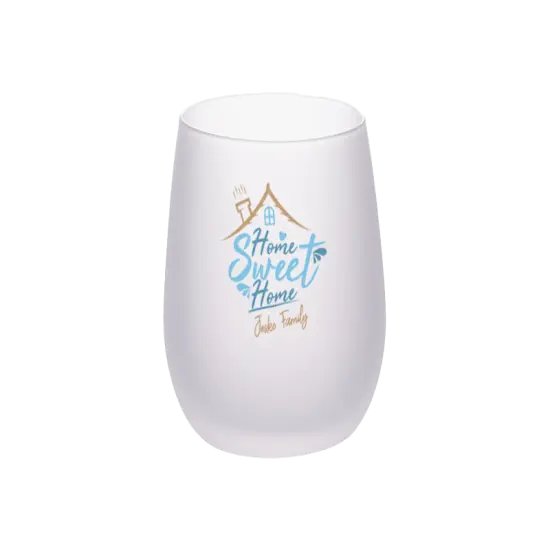 17oz Stemless Wine Glass (Frosted) {2}