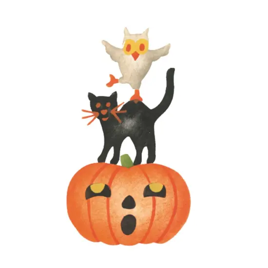 Small Halloween Pyramid Wall Stencil | 3138A by Designer Stencils | {1}