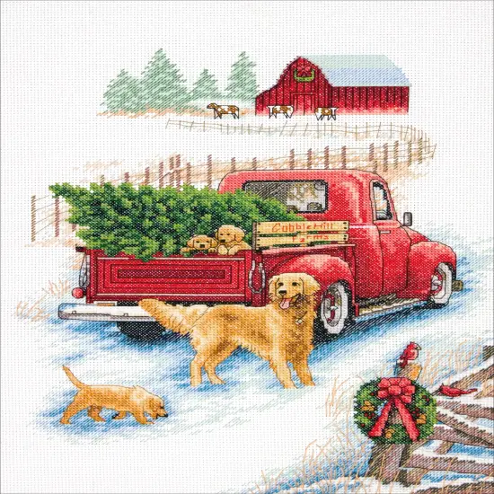 Dimensions Counted Cross Stitch Kit 10"X14"-Winter Ride {2}