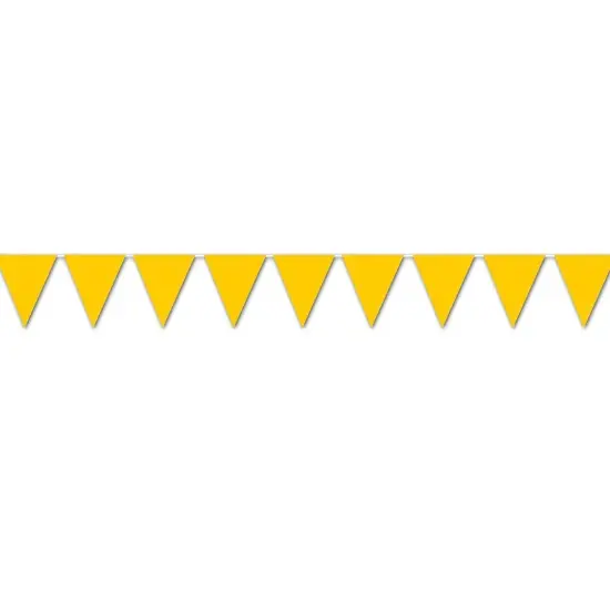 Golden-Yellow Pennant Banner (Pack of 12) {1}