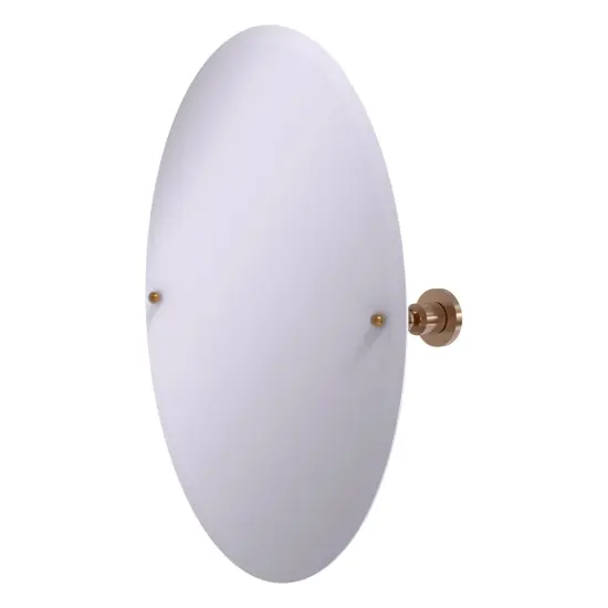 Frameless Oval Tilt Mirror With Beveled Edge - Ap-91-Bbr {1}