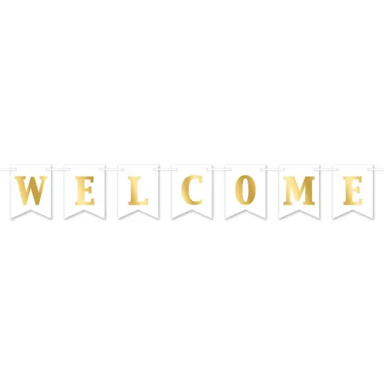 Foil Welcome Streamer, (Pack Of 12) {1}