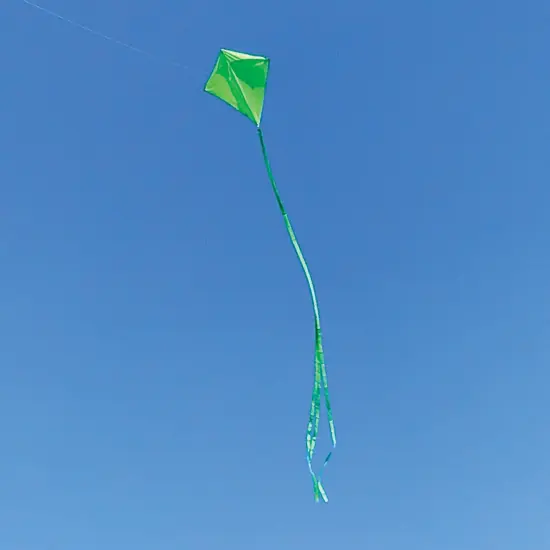 In the Breeze 3297 - Lime 30 Inch Diamond Kite - Solid Green, Fun, Easy Flying Kite {2}