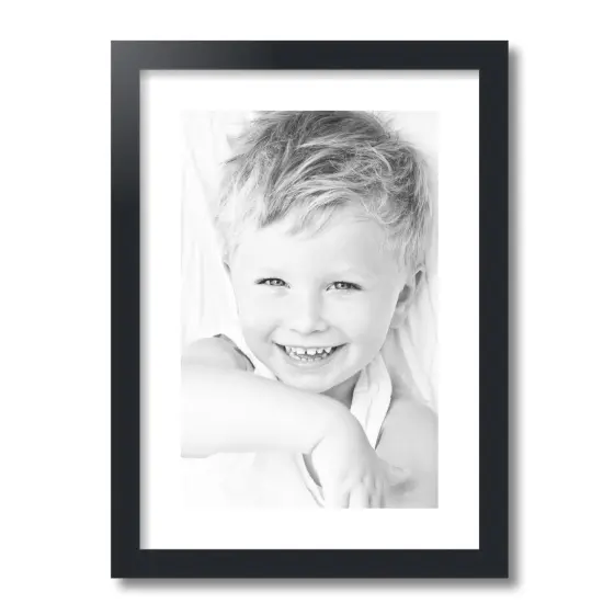 ArtToFrames 15x21" Matted Picture Frame with 11x17" Single Mat Photo Opening Framed in 1.25" Black and 2" Mat (FWM-3926-15x21) {4}