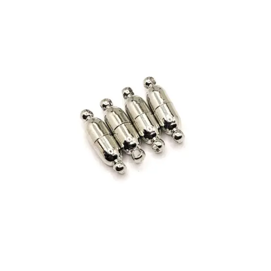 4, 20 or 50 Pieces: Magnetic Silver Bullet Jewelry Clasps {1}